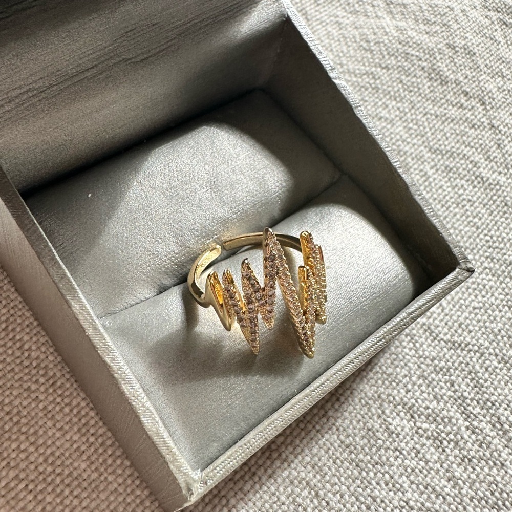 Heartbeat adjustable ring - Picture 2 of 2